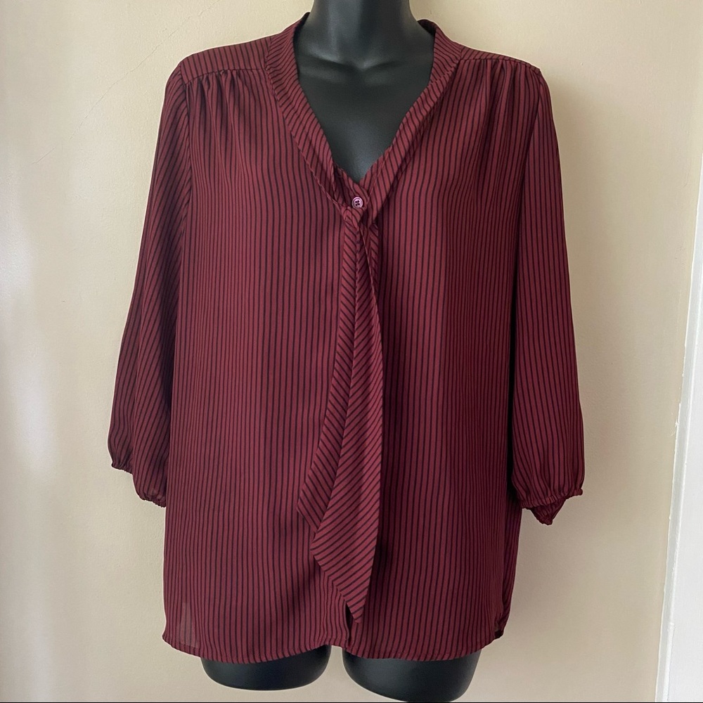 Black striped blouse